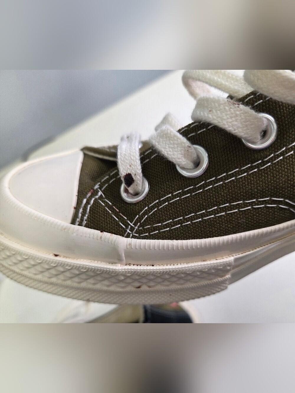 Comme des Garçons Play x Converse Chuck 70 Top High Multi Heart Womens Sz 7 - Picture 11 of 15